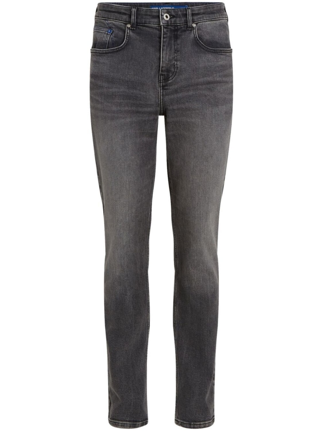 

Karl Lagerfeld Jeans mid-rise slim-cut jeans, черный