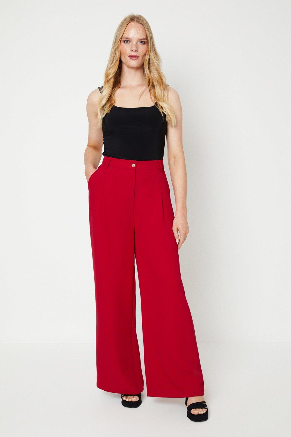 Индивидуальные широкие брюки Oasis, красный