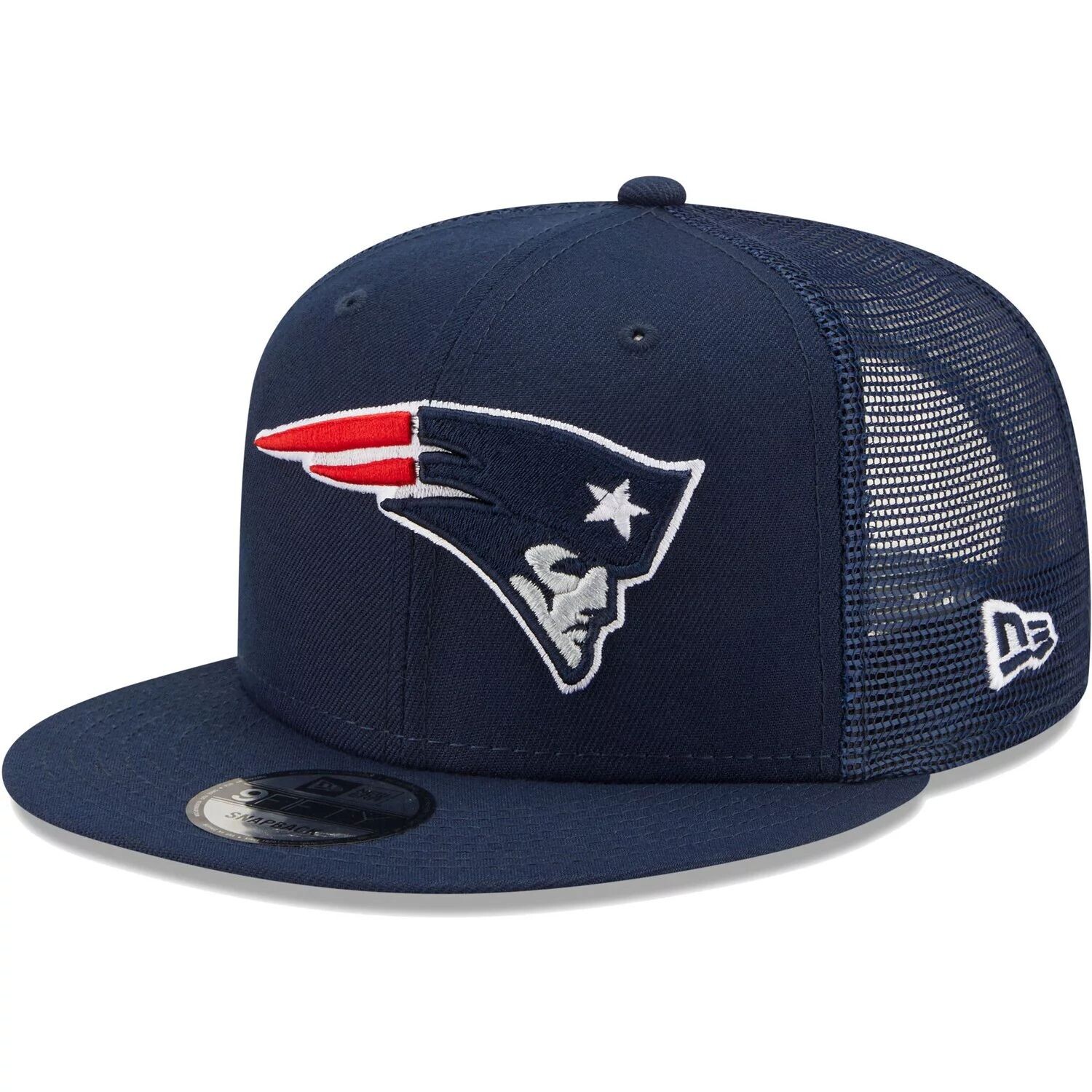 Мужская кепка New Era Navy New England Patriots Classic Trucker 9FIFTY Snapback мужская камуфляжная кепка new england patriots classic trucker 9fifty snapback new era