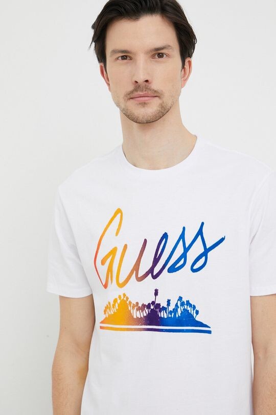 

Футболка из хлопка Guess, белый