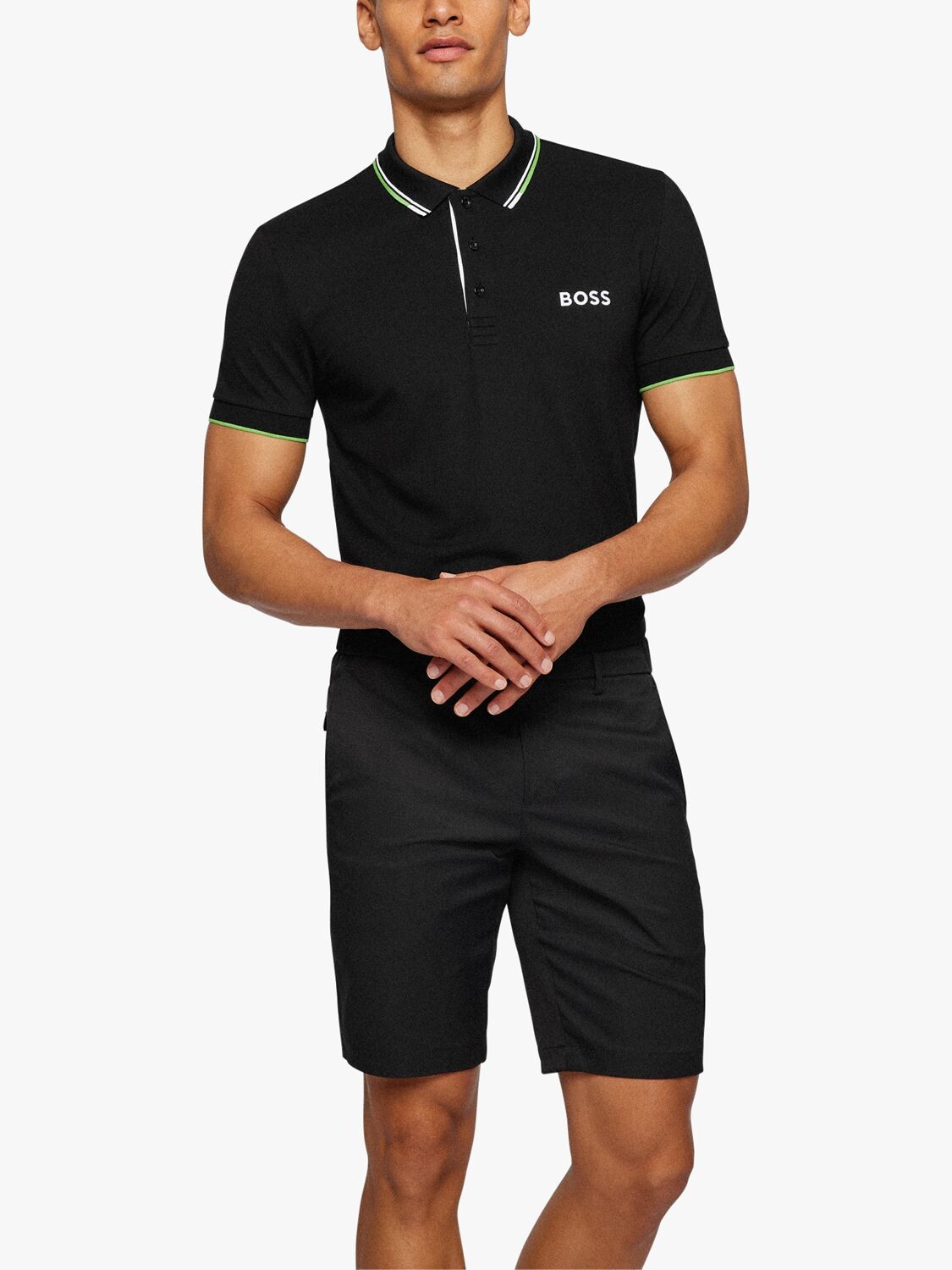 

Футболка-поло с короткими рукавами BOSS Paddy Pro HUGO BOSS, черный