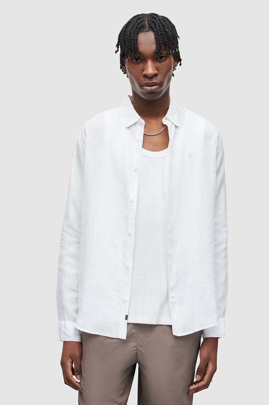 

Льняная рубашка CYPRESS AllSaints, белый