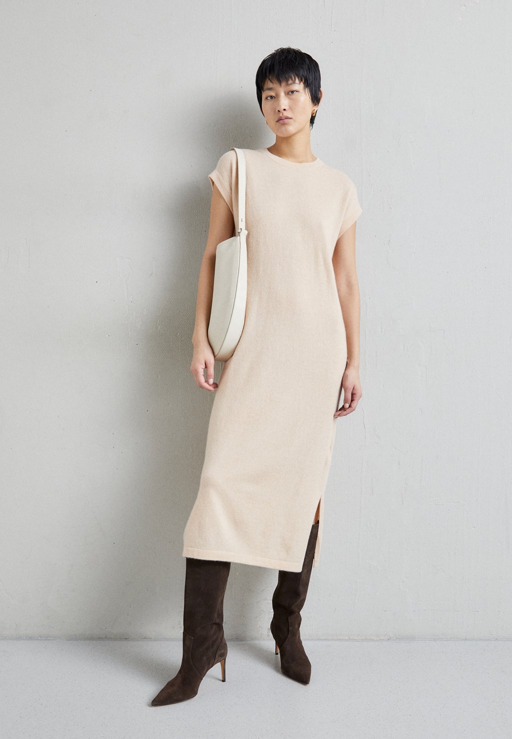 

Платье-джемпер CASHMERE TEE DRESS KNITID, песок