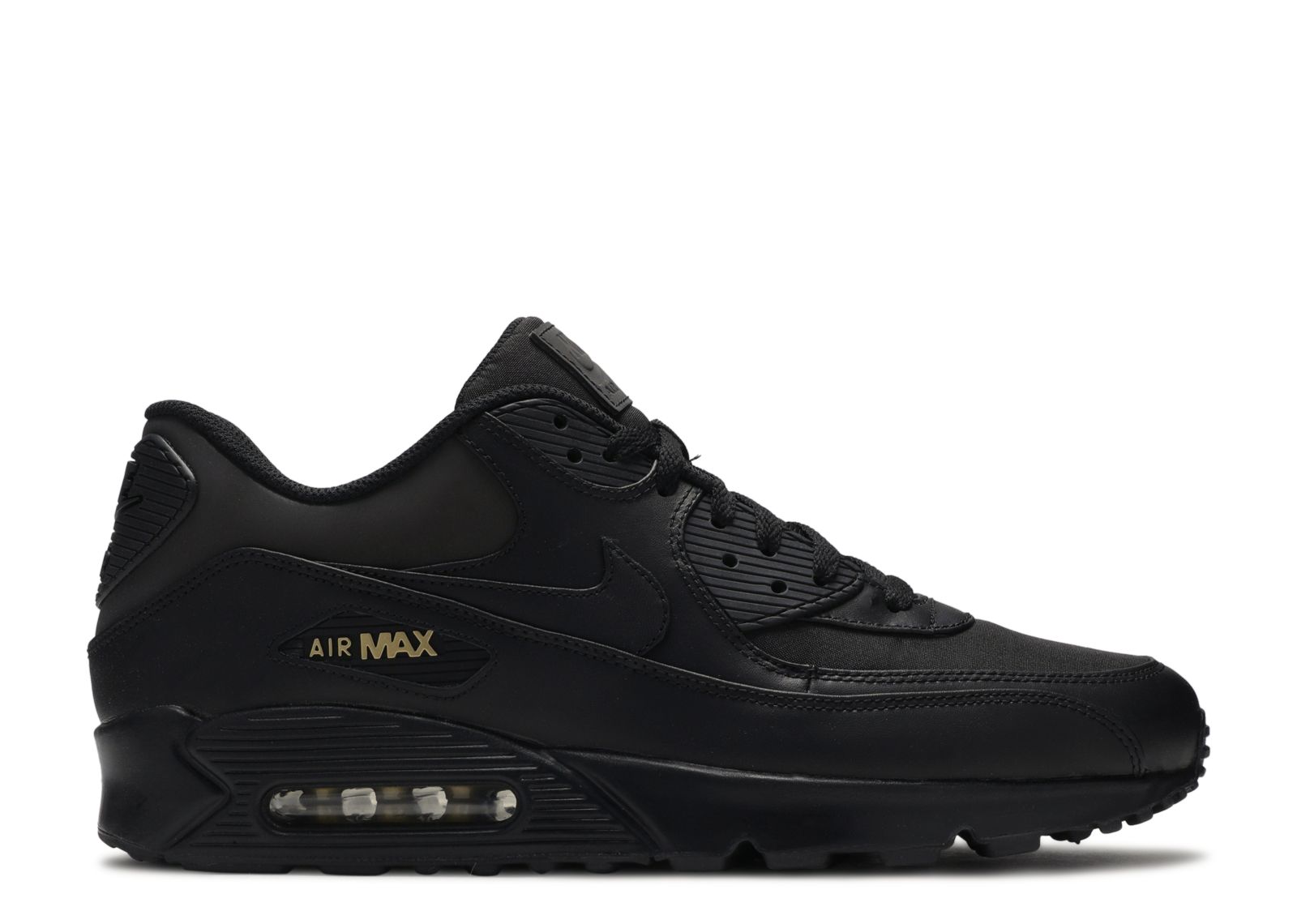 Кроссовки Nike Air Max 90 Premium 'Black Gold', черный