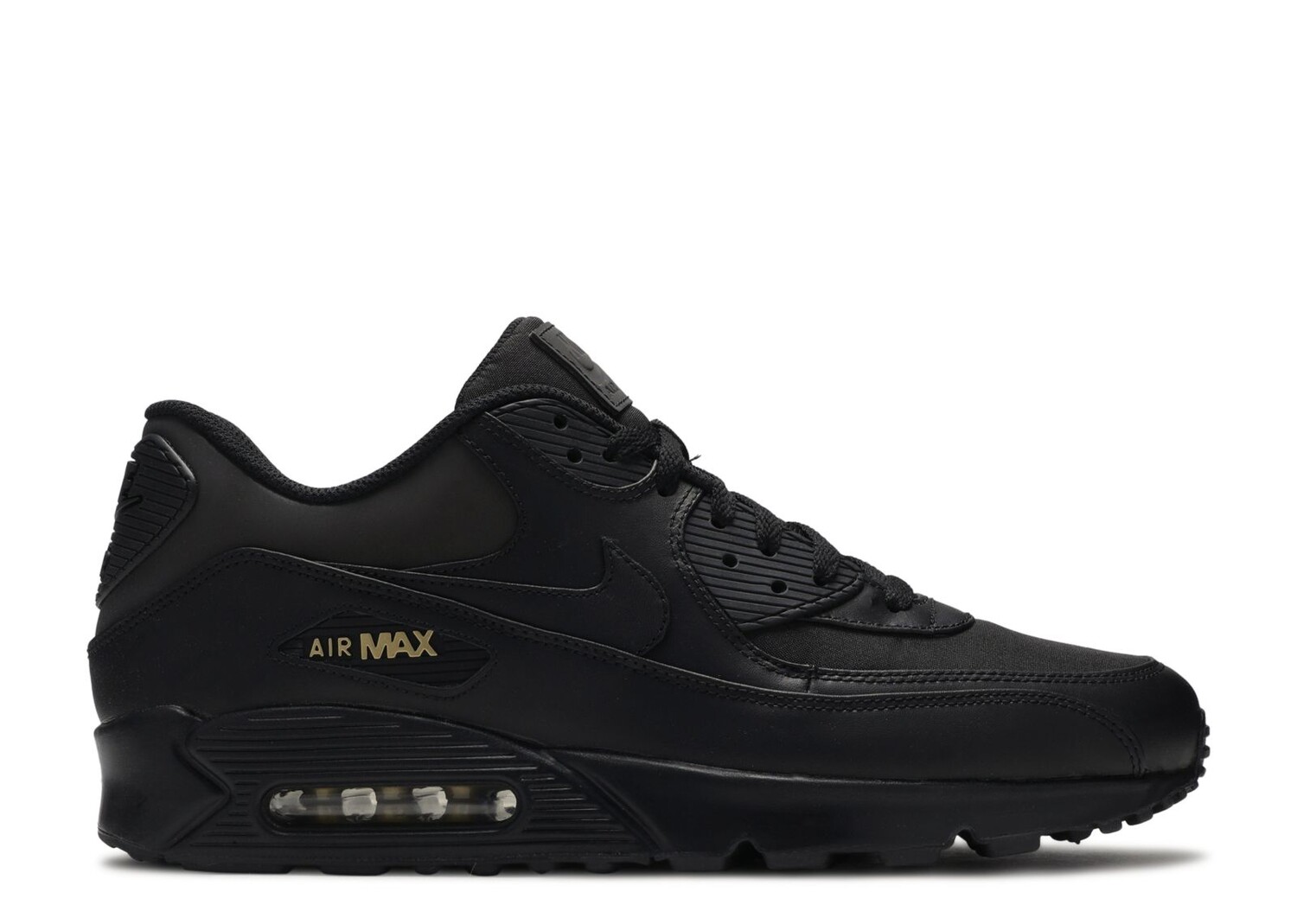 

Кроссовки Nike Air Max 90 Premium 'Black Gold', черный