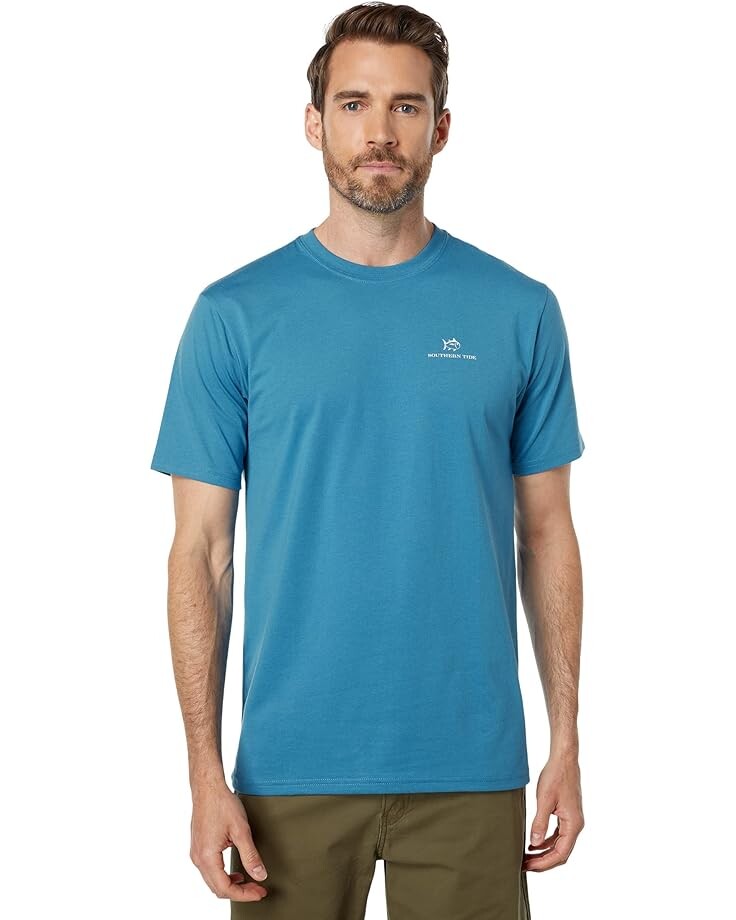 Футболка Southern Tide In Waves We Trust T-Shirt, цвет Deep Water