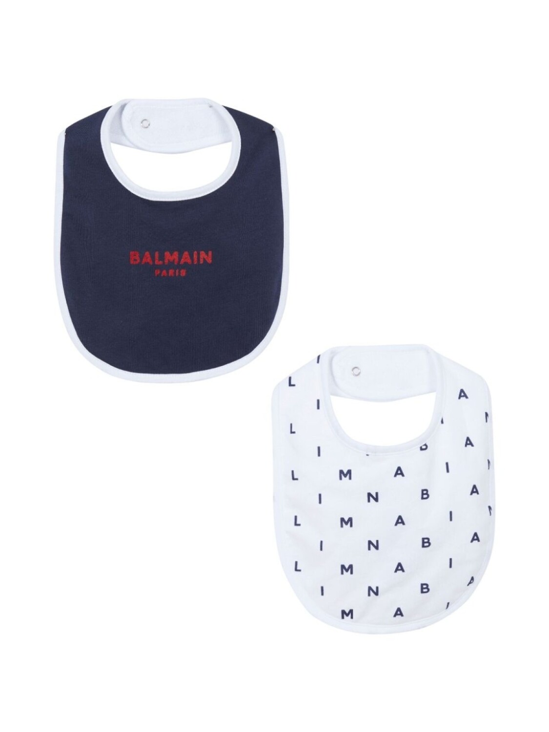 

Balmain Kids комплект из двух нагрудников с логотипом, синий