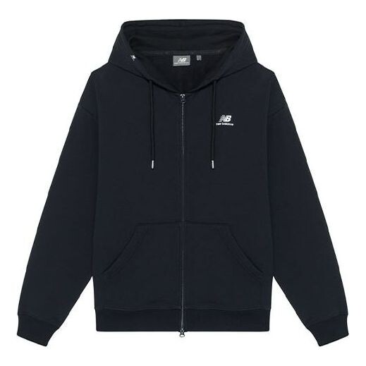 

Толстовка New Balance Logo Embroidered Sports Hooded Zipper Black, черный