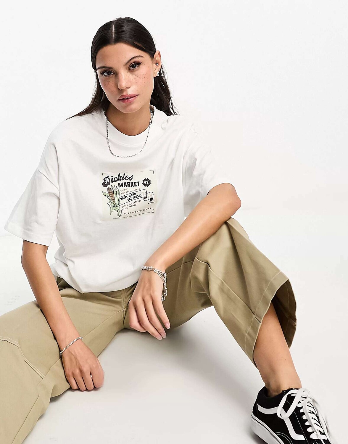 

Белая футболка с рисунком Grainfield Dickies, Белый