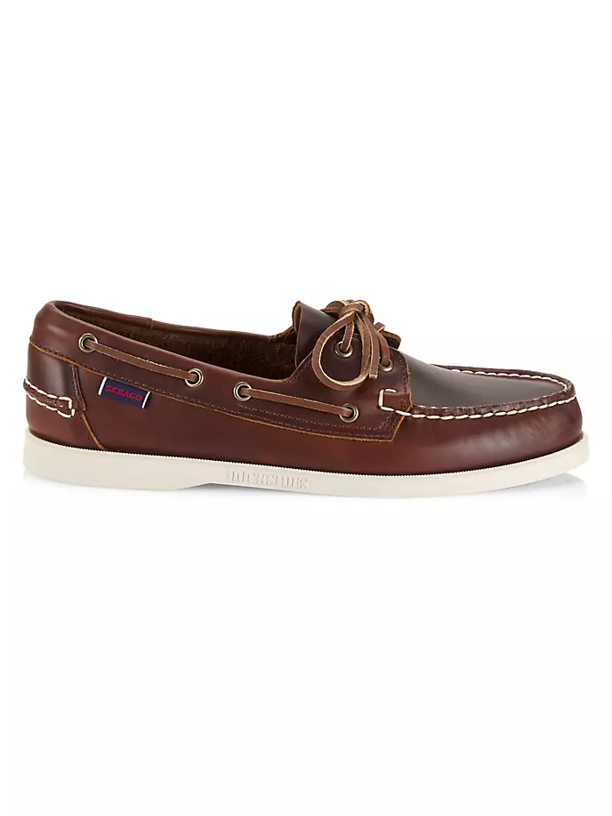 

Топсайдеры из вощеной кожи Docksides Portland Sebago, коричневый