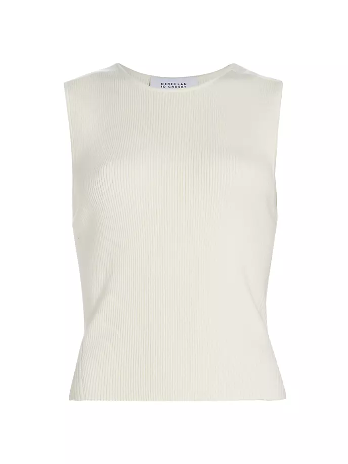 

Мускулистый танк Ариана Derek Lam 10 Crosby, слоновая кость