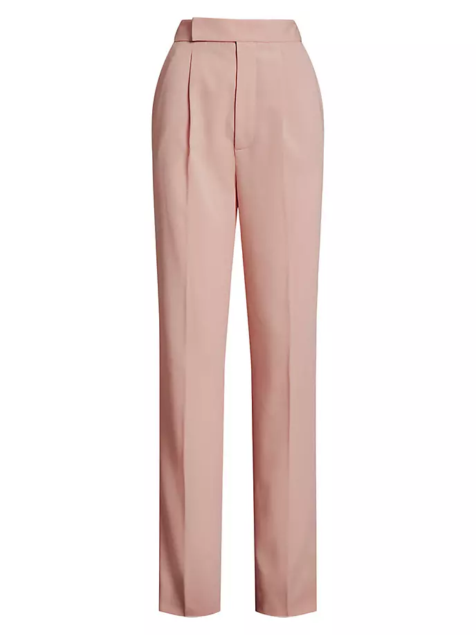 

Шерстяные брюки Evanne со складками Ralph Lauren Collection, красный