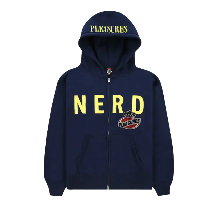 

Худи Pleasures x N.E.R.D. Zip Up 'Navy', синий