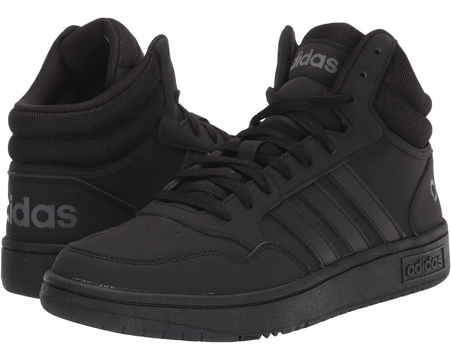 

Кроссовки adidas Originals Hoops 3.0 Mid, черный, Черный;серый
