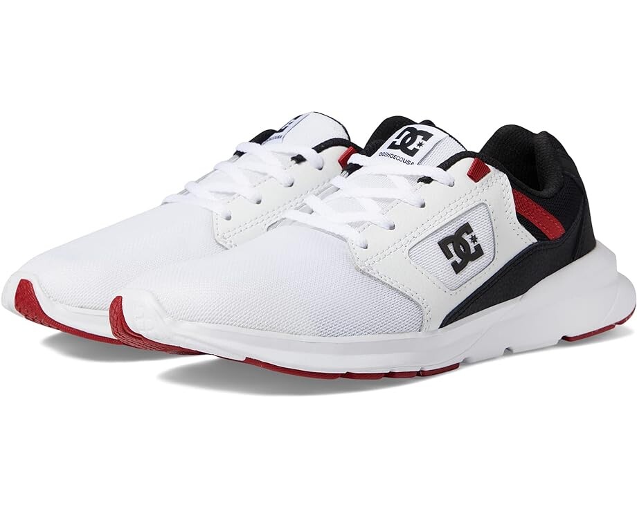 Кроссовки DC Skyline, цвет White/Black/True Red кроссовки dc shoes skyline black white