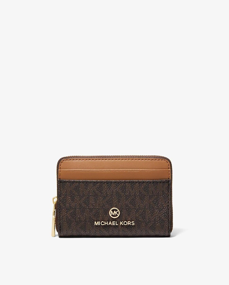 

Коричневый женский кошелек с логотипами Michael Michael Kors, коричневый