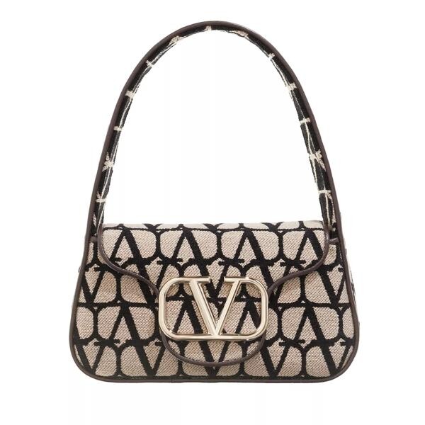 

Сумка loco medium shoulder bag beige Valentino Garavani, бежевый