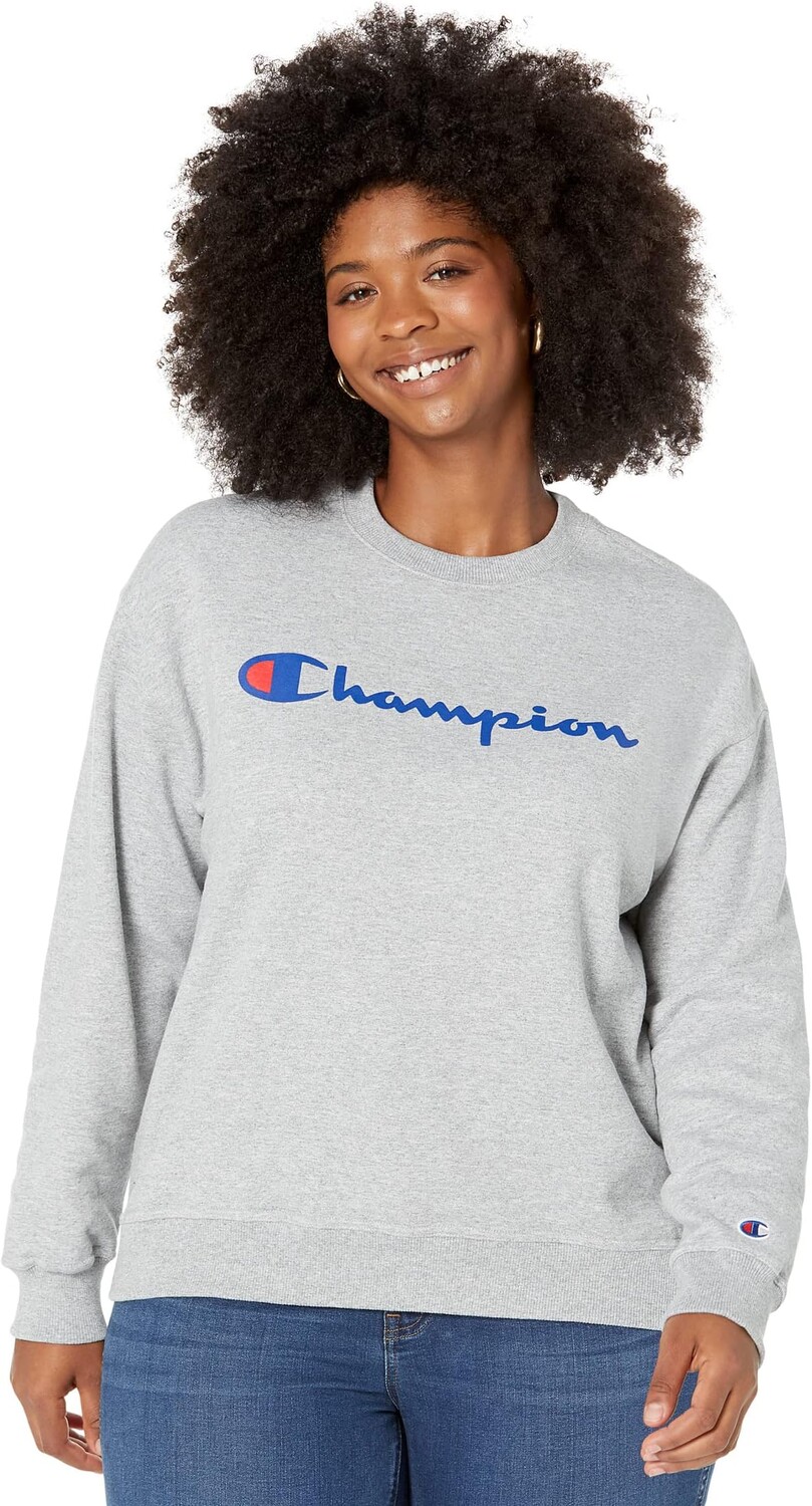 

Толстовка Champion Plus Powerblend Crew, цвет Oxford Gray 2