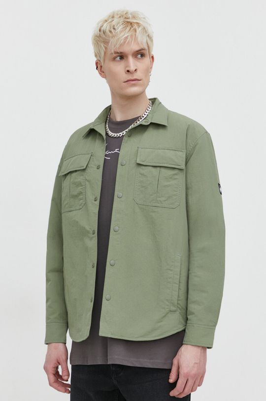 Куртка Quiksilver, зеленый кожаная куртка quiksilver размер 6 зеленый