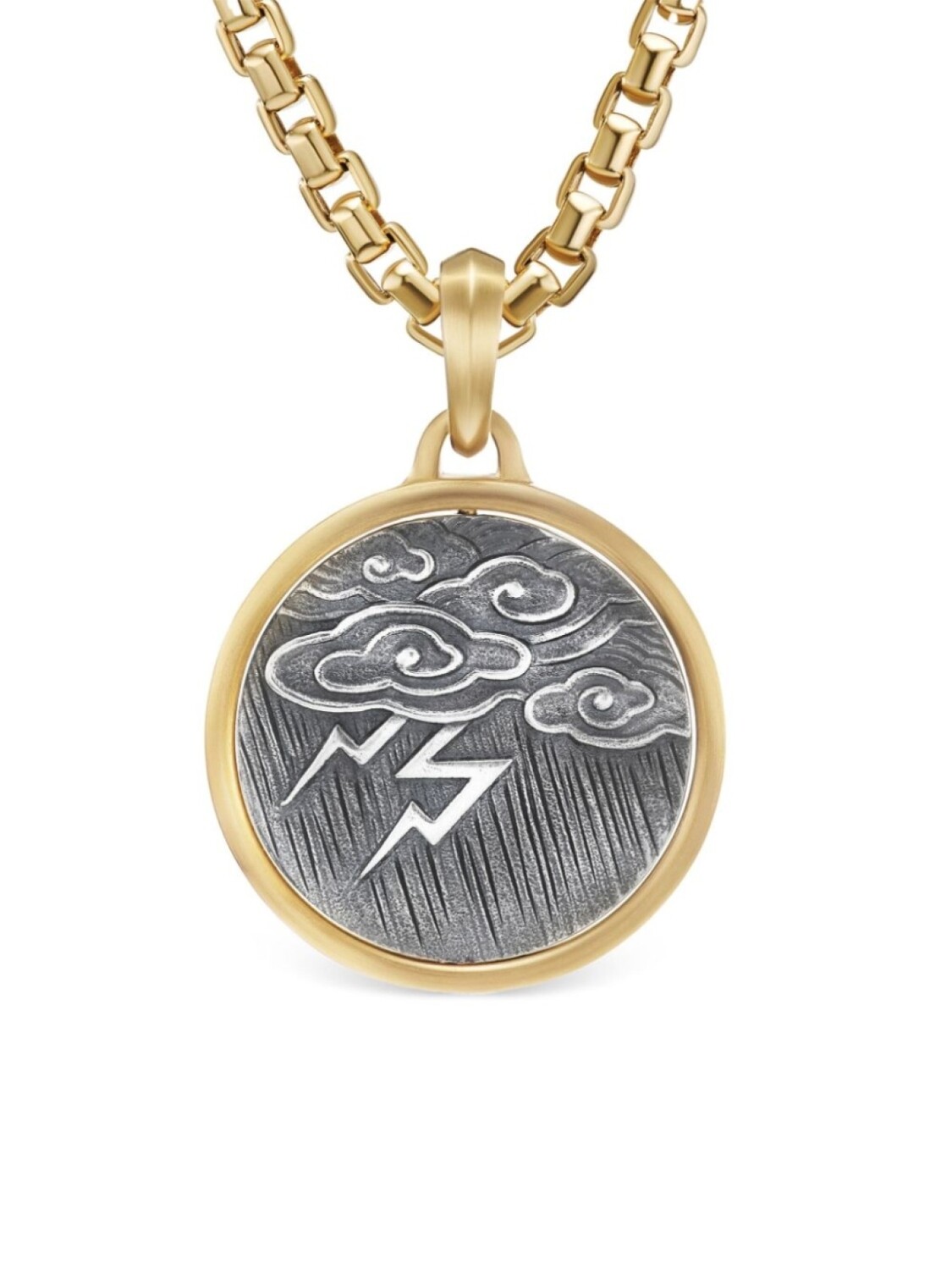 

Подвеска Amulet Storm из желтого золота и серебра David Yurman, золотой