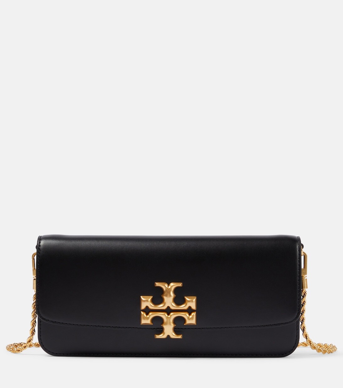 

Маленькая кожаная сумка через плечо Eleanor Tory Burch, черный