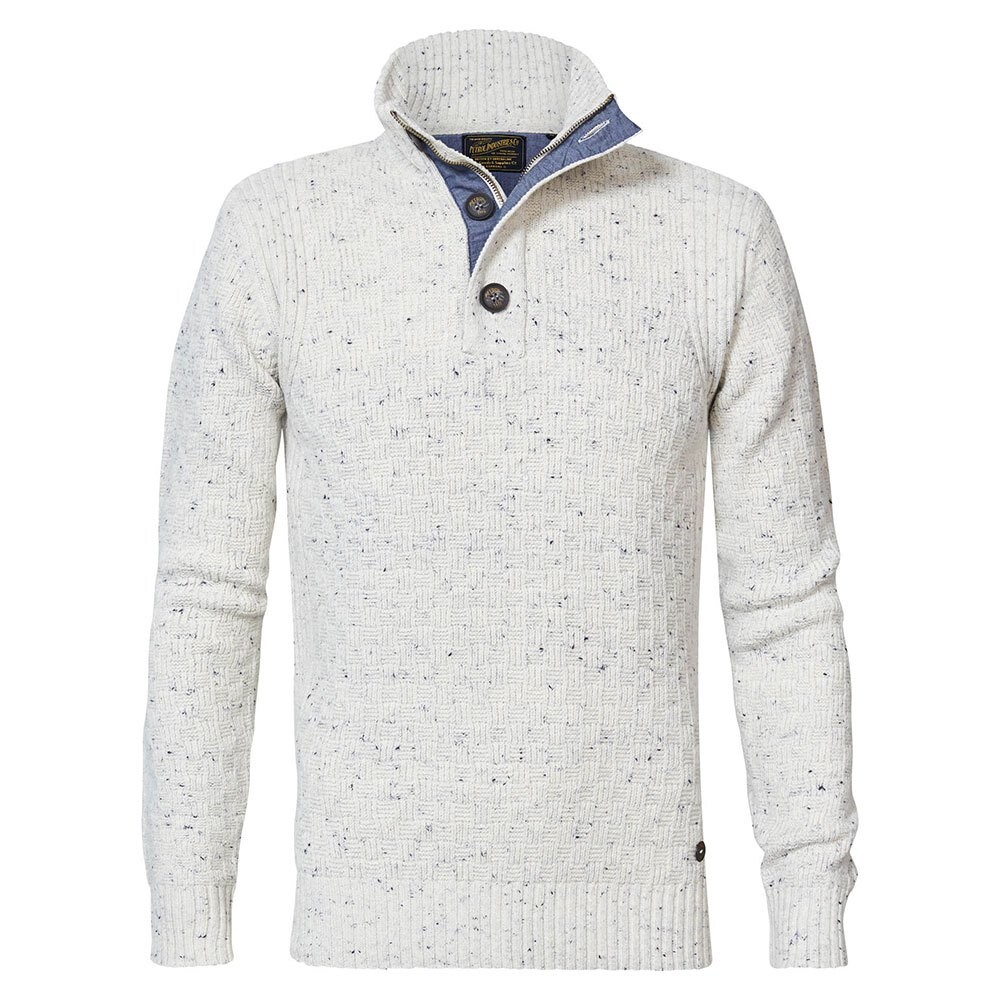 

Свитер Petrol Industries Crew Neck Half Buttons, белый