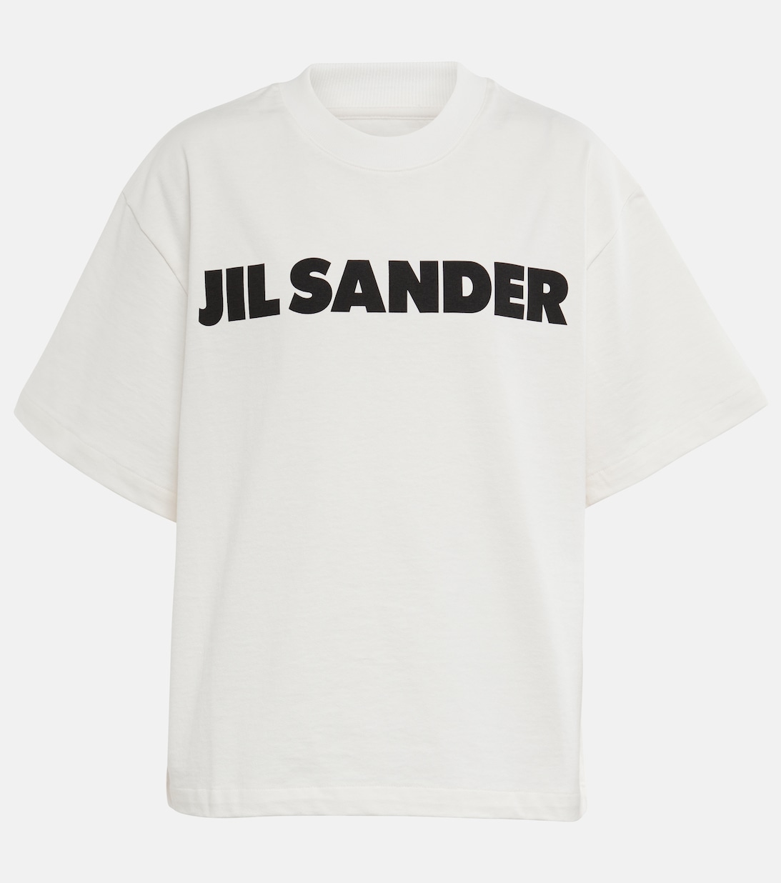 

Футболка из хлопкового джерси с логотипом JIL SANDER, белый