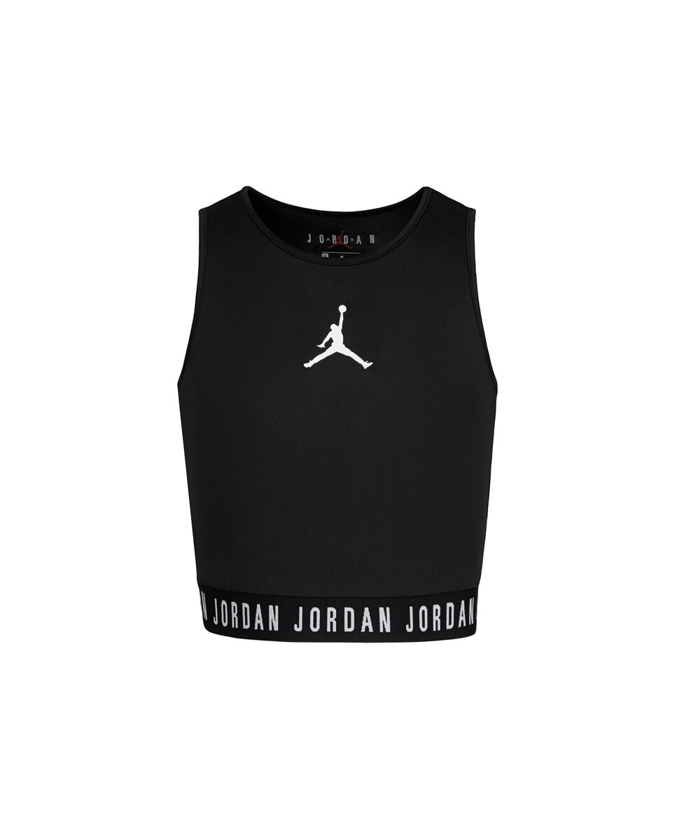 

Черная футболка без рукавов для девочки Jordan, черный