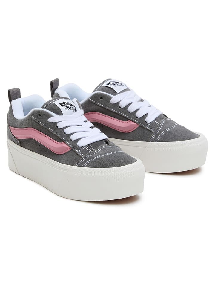 

Низкие кроссовки Vans Leder Knu Stack, цвет anthrazit/rosa