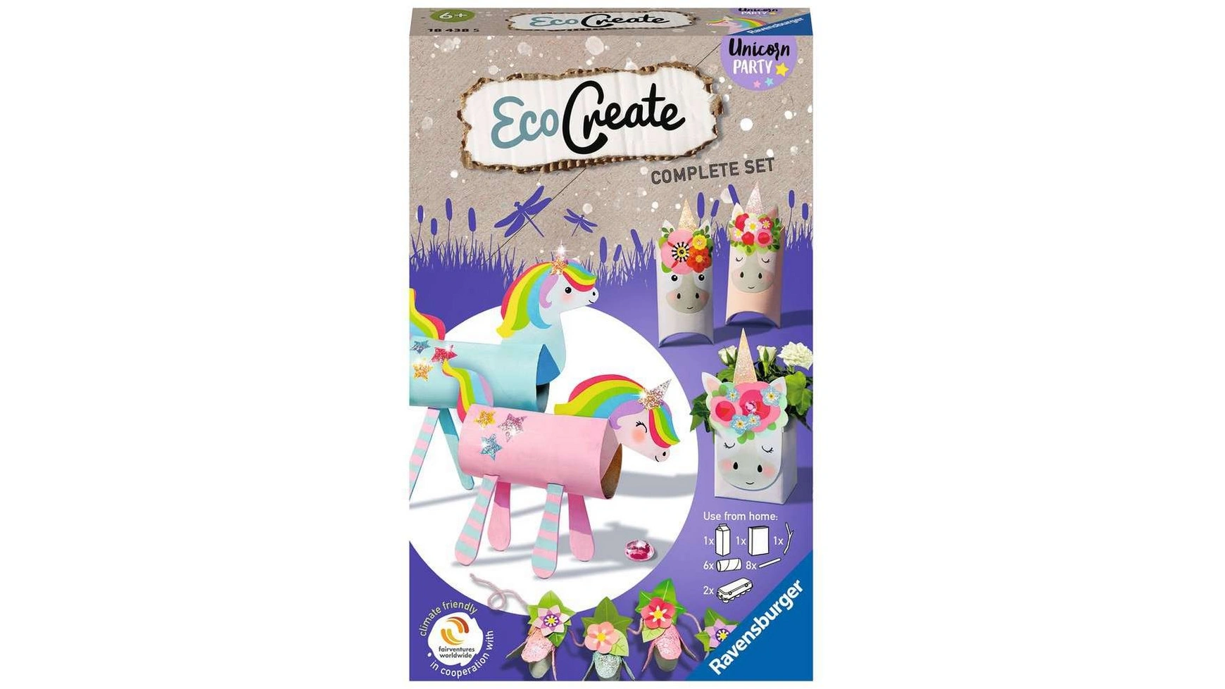 Ecocreate unicorn party Ravensburger Beschäftigung шипучие конфеты johny bee unicorn party ballon