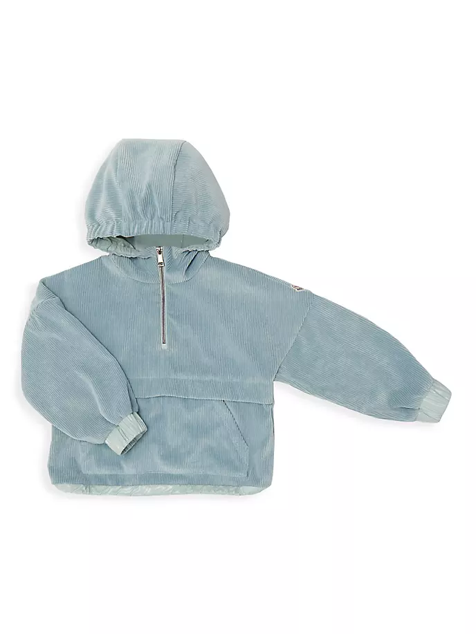 

Толстовка Little Kid's & Kid's Camicia с молнией до половины Moncler, синий