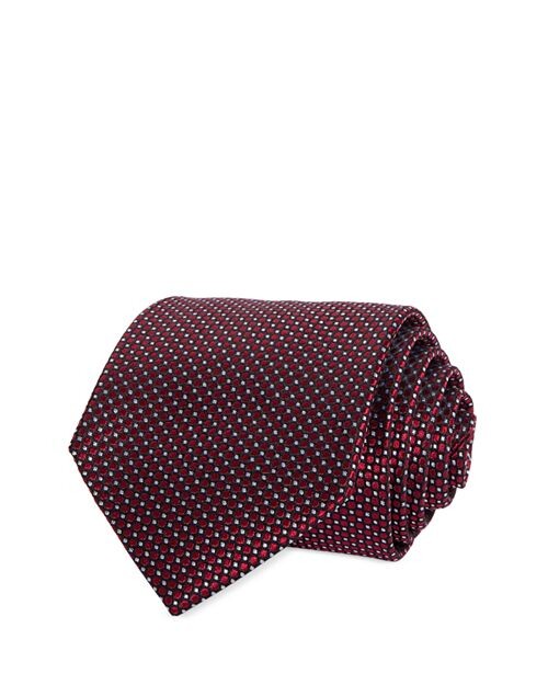 

Классический галстук из чистого шелка с микроточками The Men's Store at Bloomingdale's, цвет Red