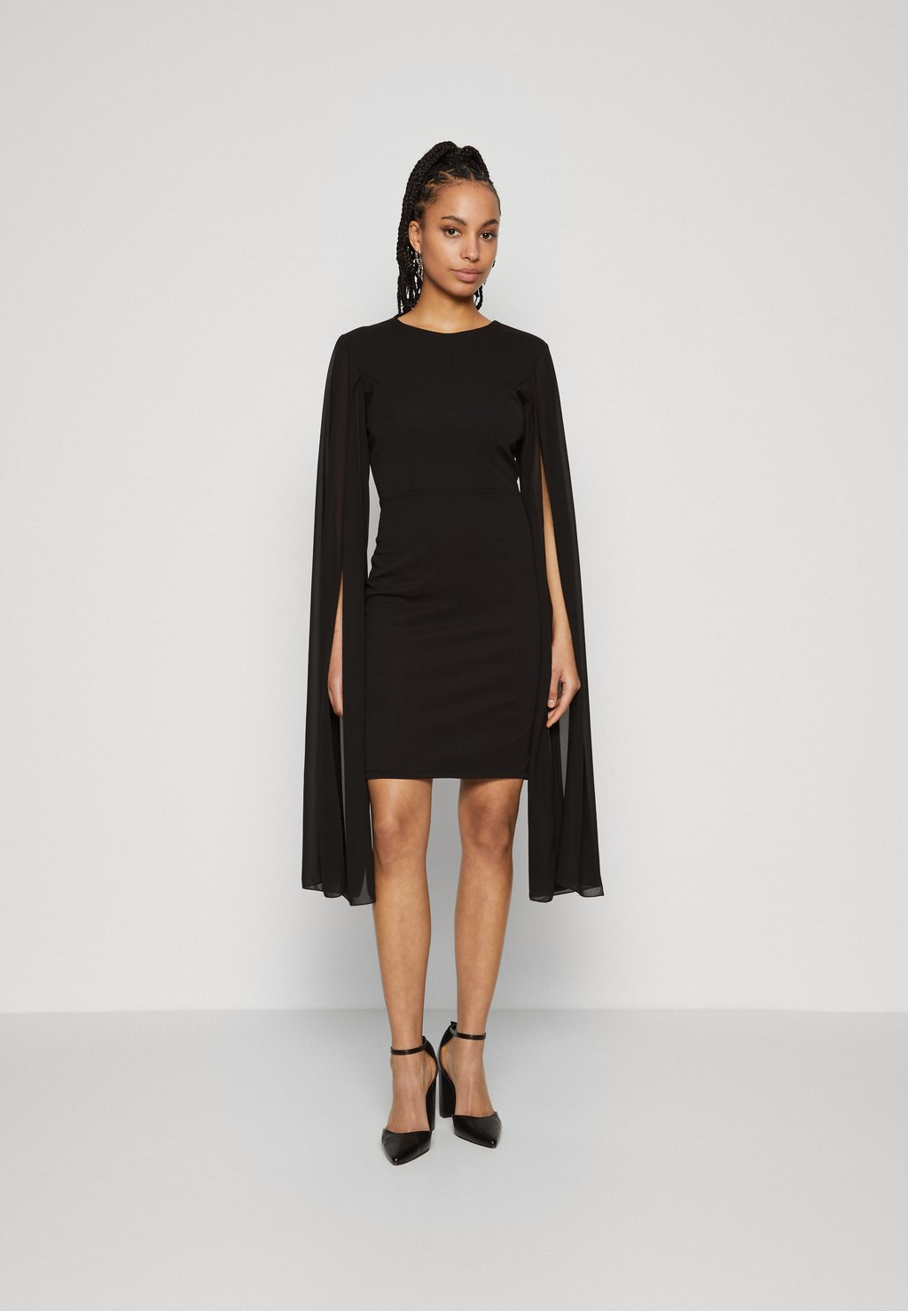 Коктейльное/праздничное платье HOLLY SLEEVE DRESS WAL G., цвет black