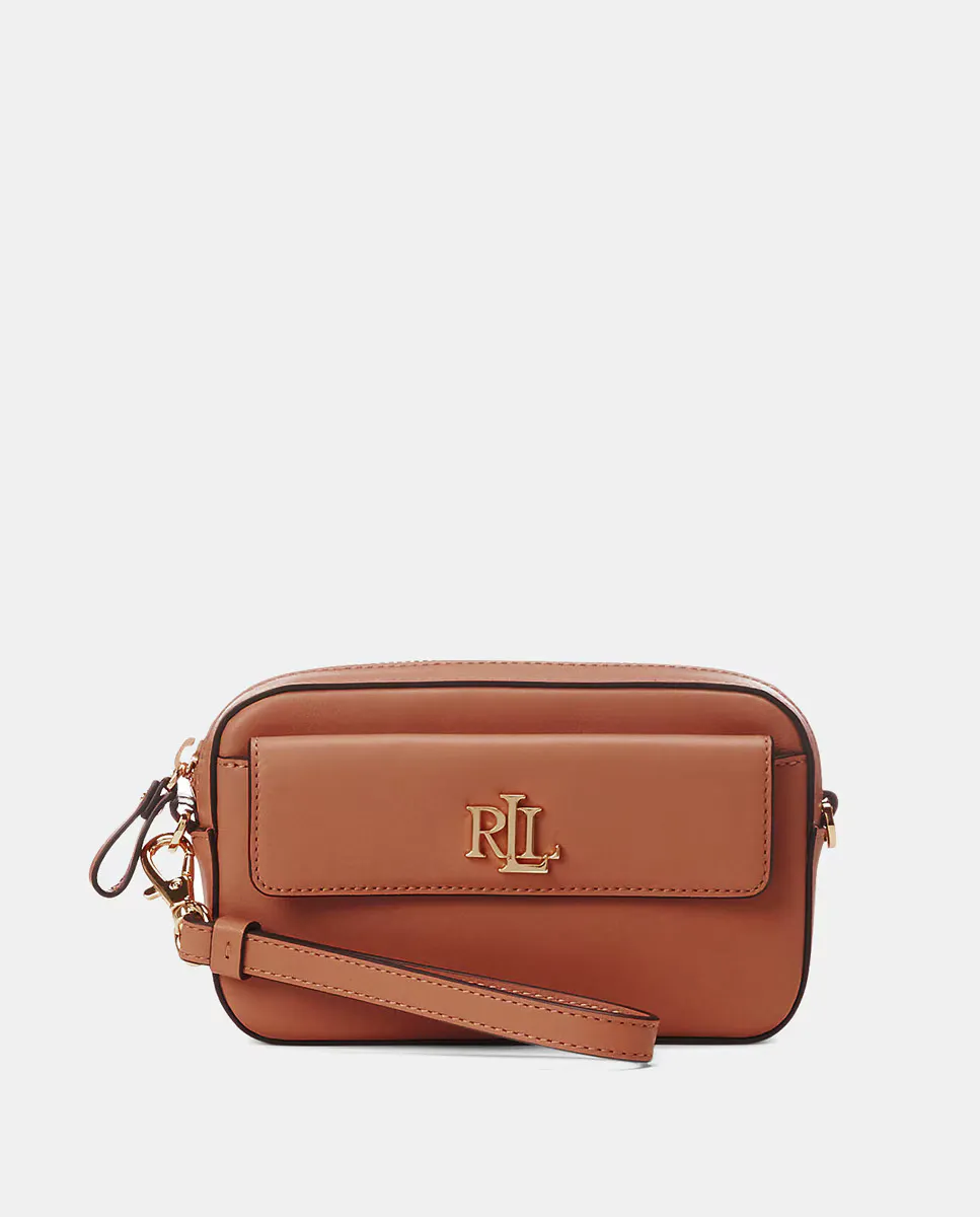 

Кожаная сумочка Lauren Ralph Lauren, коричневый
