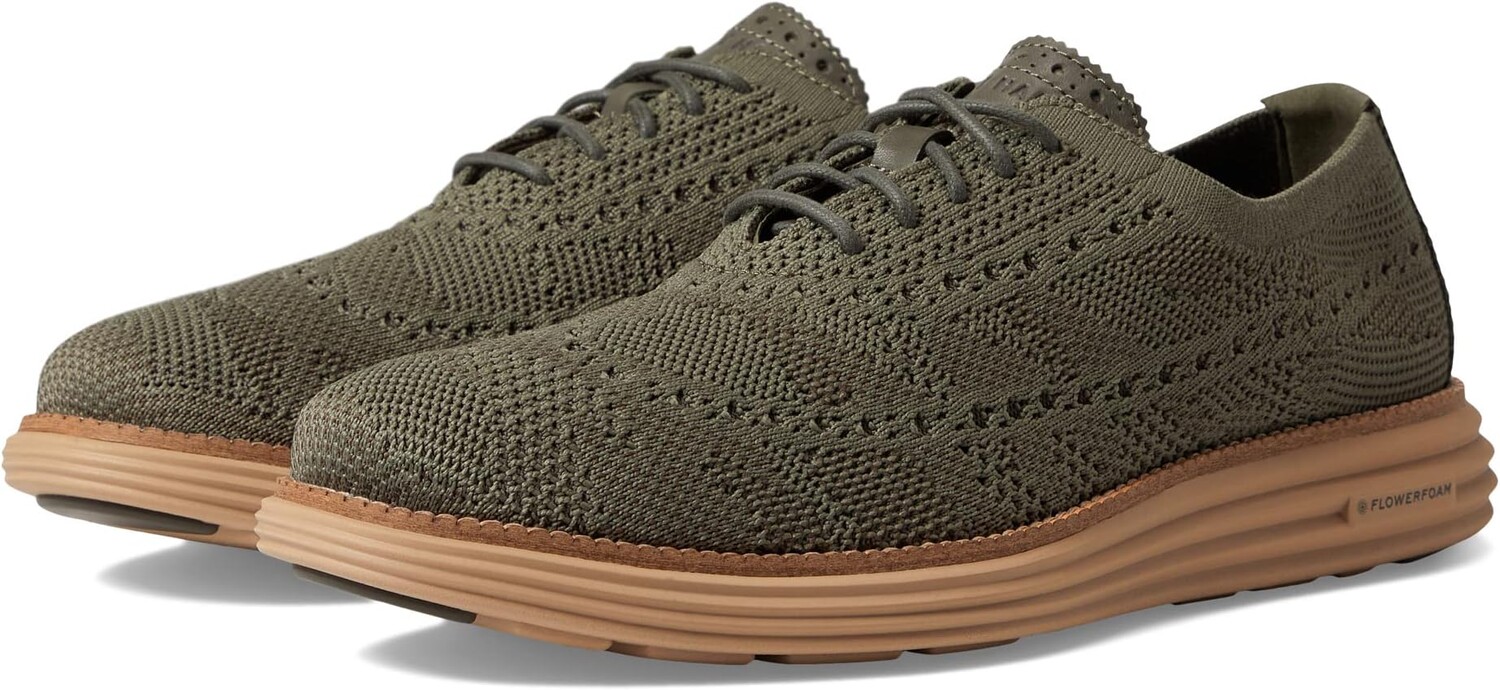 

Оксфорды Originalgrand Remastered Stitchlite Longwing Cole Haan, цвет Tea Leaf/Deep Olive Camo