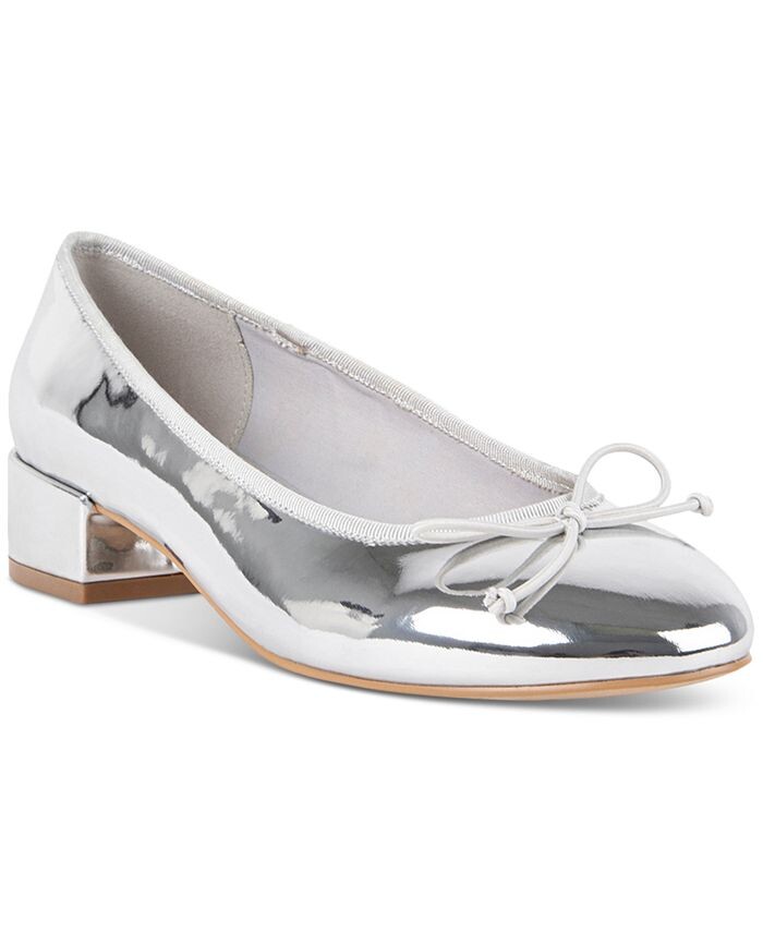 

Женские балетки Cherish на блочном каблуке Steve Madden, серебро