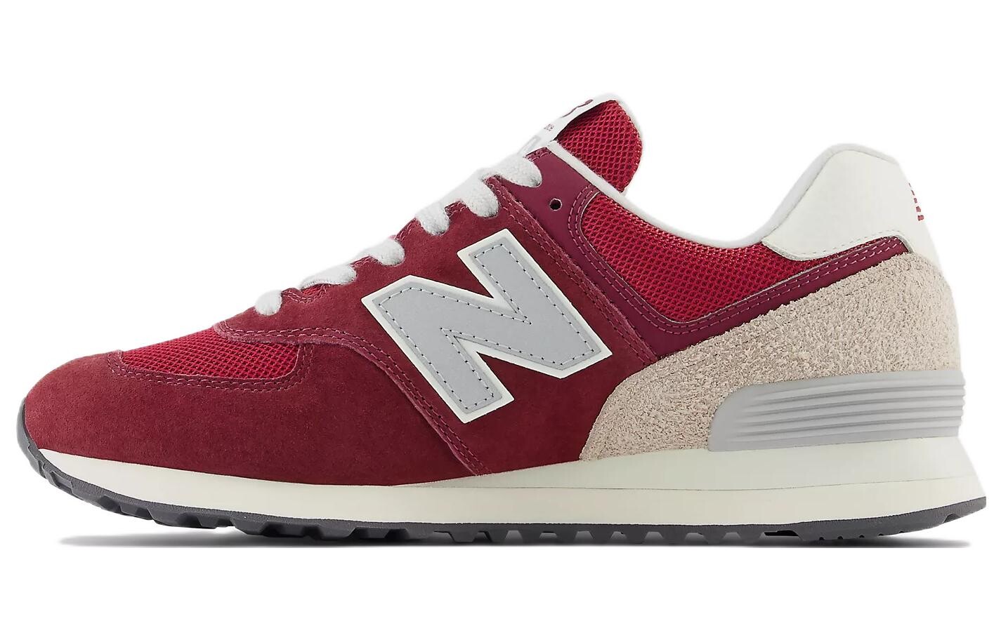 

Кроссовки унисекс New Balance 574 для бега, красный / серый