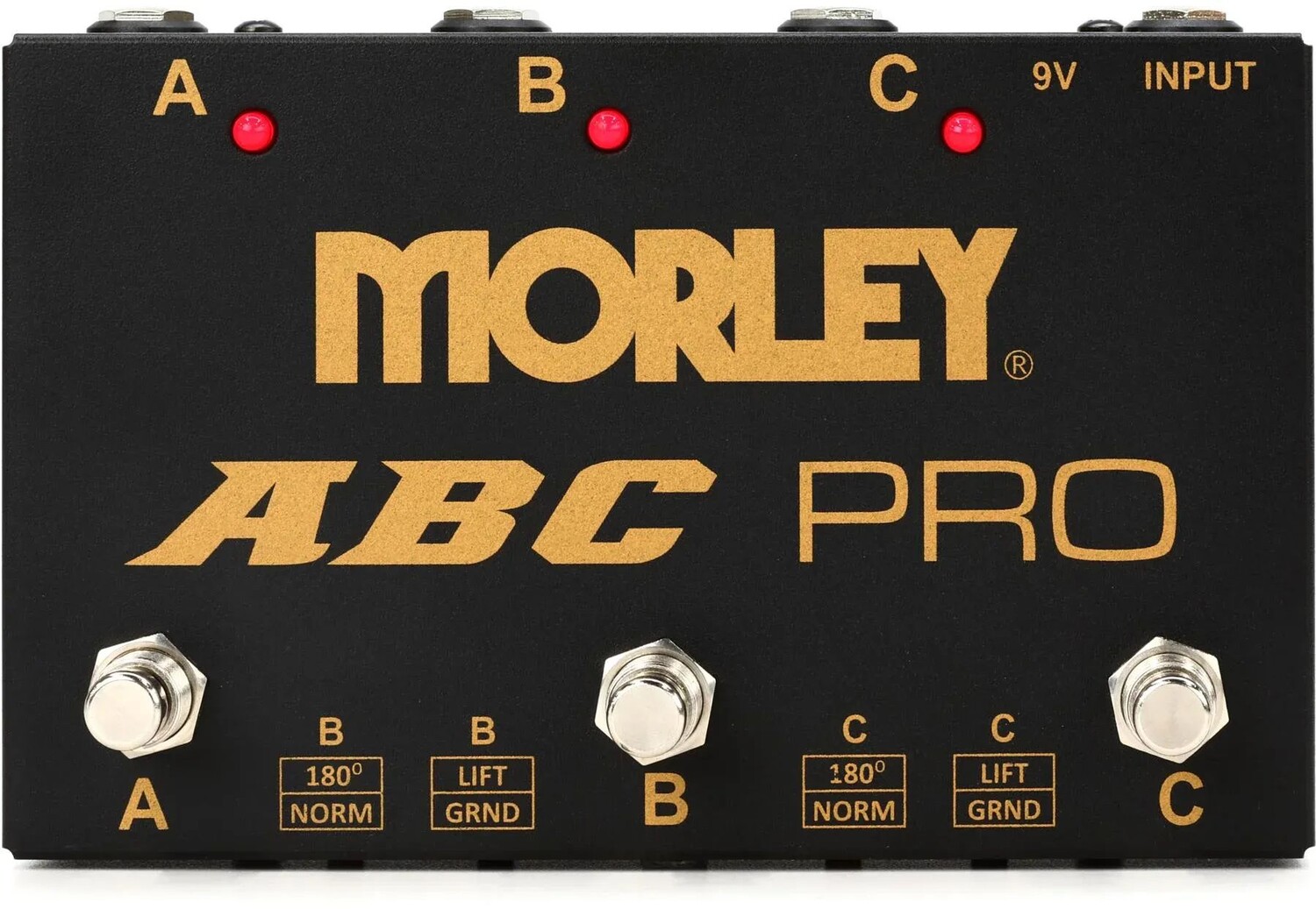 

3-кнопочная педаль переключателя/объединителя Morley ABC Pro