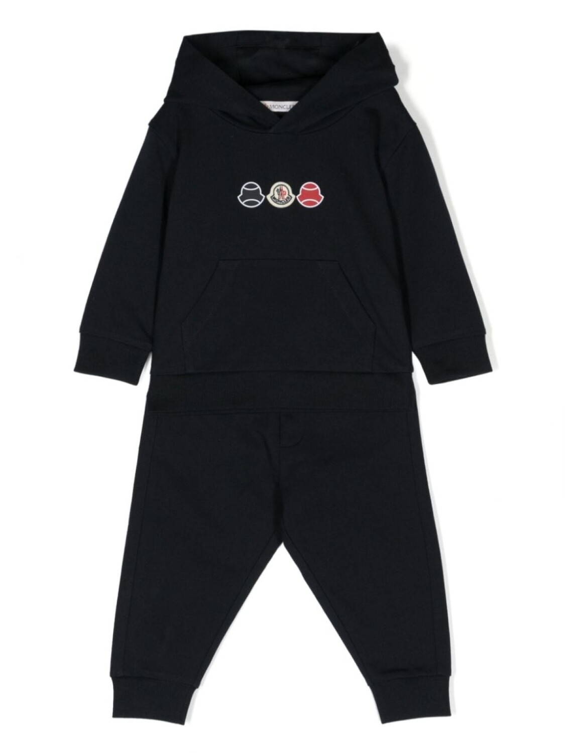 

Moncler Enfant спортивный костюм с нашивкой-логотипом, синий