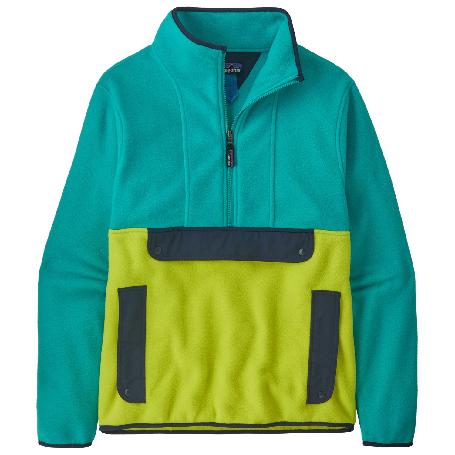 Флисовый свитер Patagonia Synch Anorak, цвет Phosphorus Green