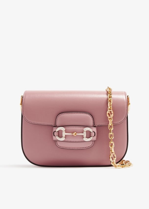 

Сумка Gucci Horsebit 1955 Mini, розовый