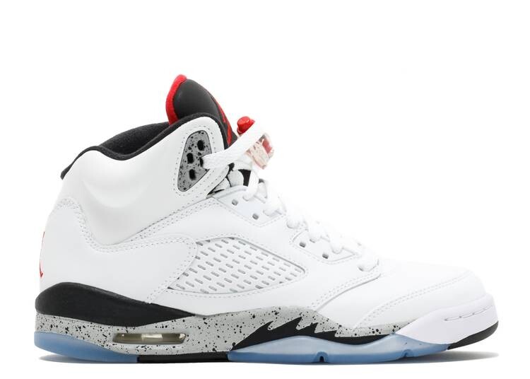 

Кроссовки AIR JORDAN 5 RETRO GS 'WHITE CEMENT', белый