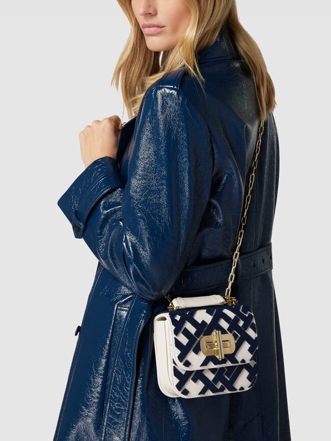 

Сумка через плечо с декоративной отделкой, модель MINI TURNLOCK CROSSOVER Tommy Hilfiger, белый