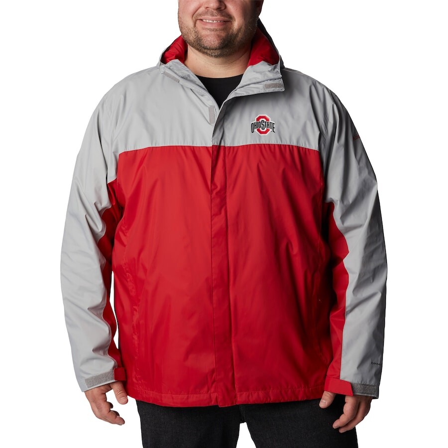 

Толстовка на молнии Columbia Ohio State Buckeyes, серый