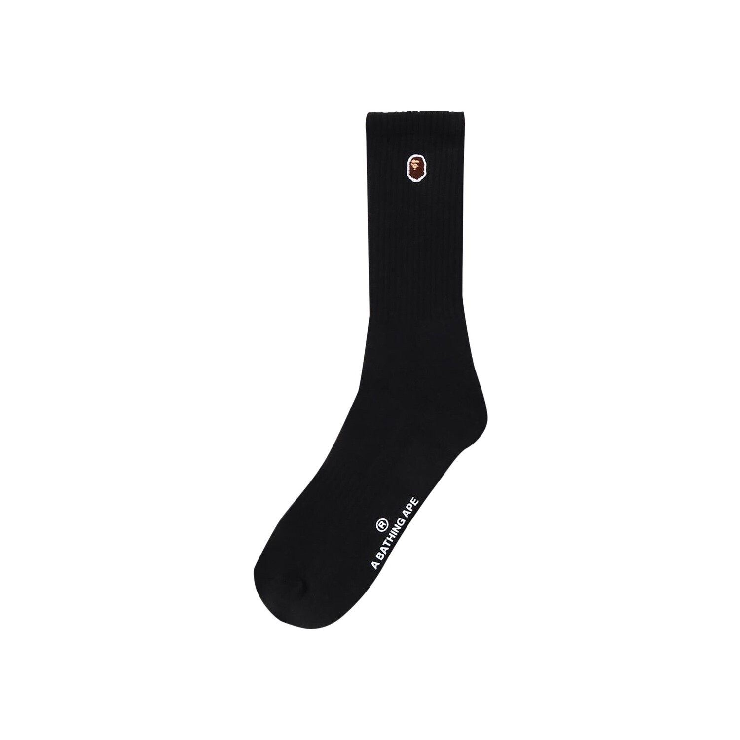 

BAPE Однотонные носки Ape Head, черные