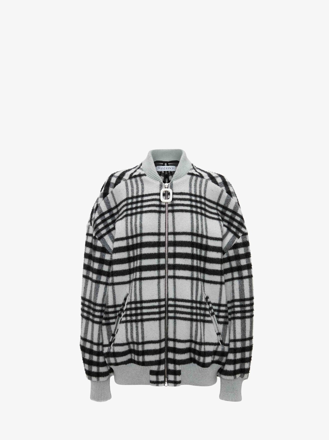

Куртка-бомбер в клетку JW Anderson, черный