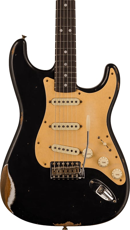 

Электрогитара Fender Custom Shop Ltd Edition Roasted "Big Head" Strat Relic, Aged Black w/Case