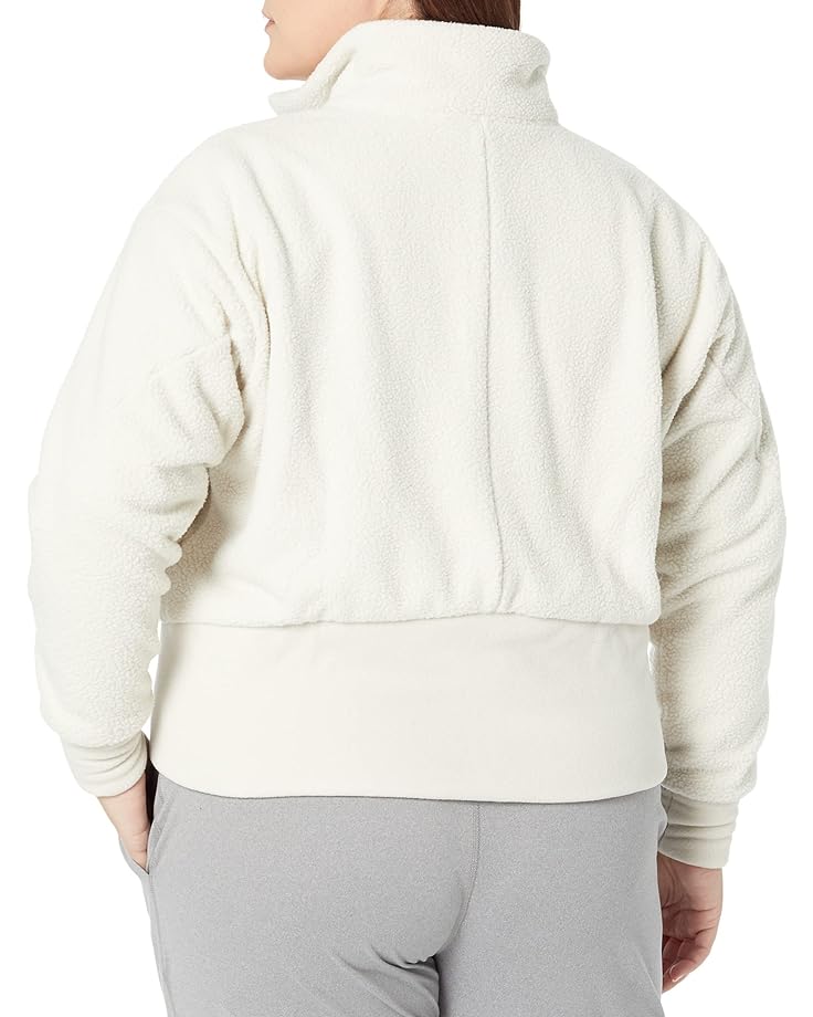 Куртка Adidas Plus Size Holidayz Sherpa Jacket, цвет Alumina helmet hornbill alumina