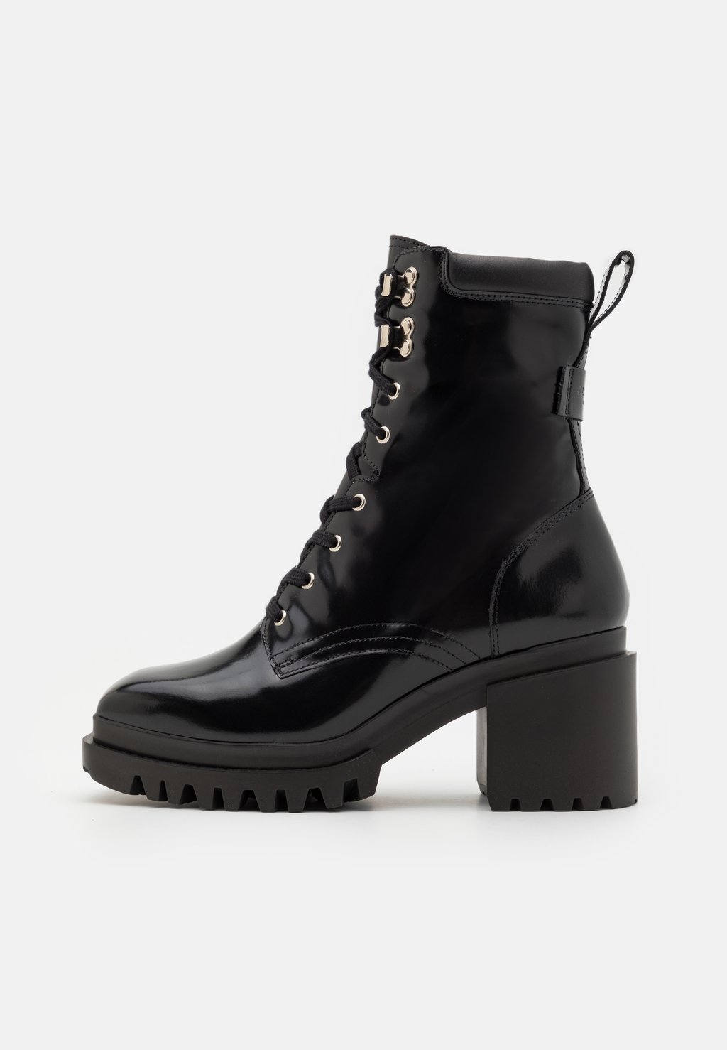 

Ботильоны на платформе Indigo Lace Up Boot AllSaints, черный