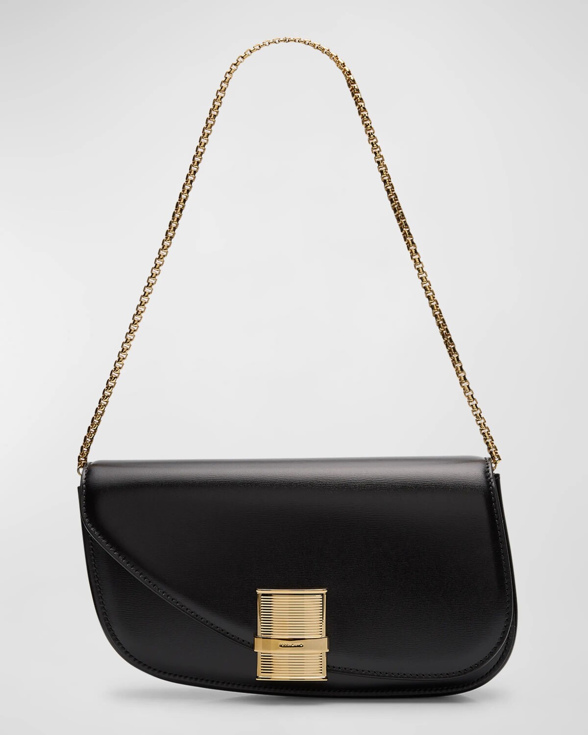 

Сумка через плечо Fiamma из телячьей кожи Ferragamo, цвет Nero